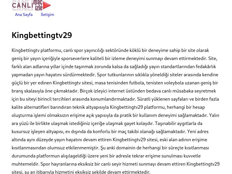 Kingbettingtv29 Yeni Adres - Ekran Görüntüsü