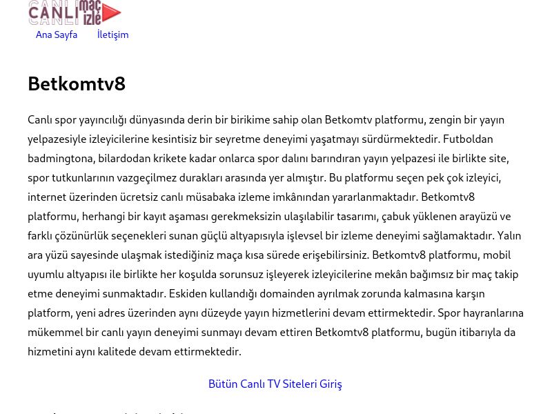 Betkomtv8 - Ekran Görüntüsü