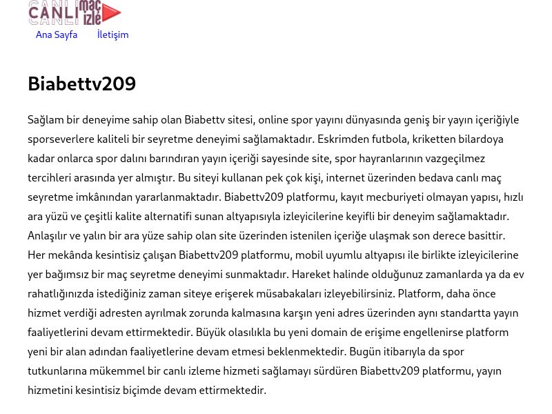 Biabettv209 Giriş Linki - Ekran Görüntüsü
