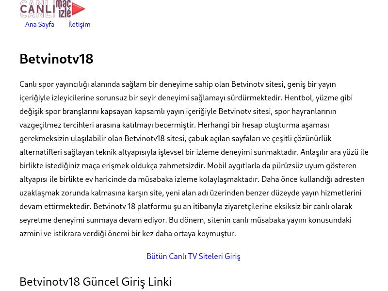 Betvinotv18 Giriş Linki - Ekran Görüntüsü