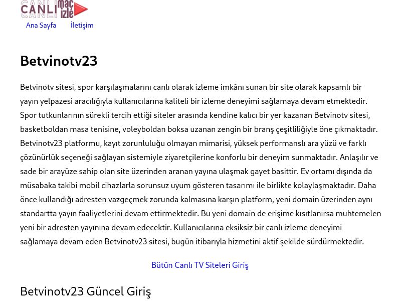 Betvinotv23 - Ekran Görüntüsü