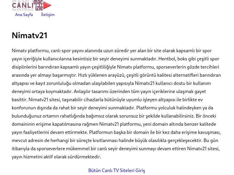 Nimatv21 Güncel Link - Ekran Görüntüsü
