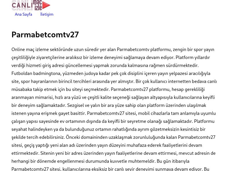 Parmabetcomtv27 - Ekran Görüntüsü