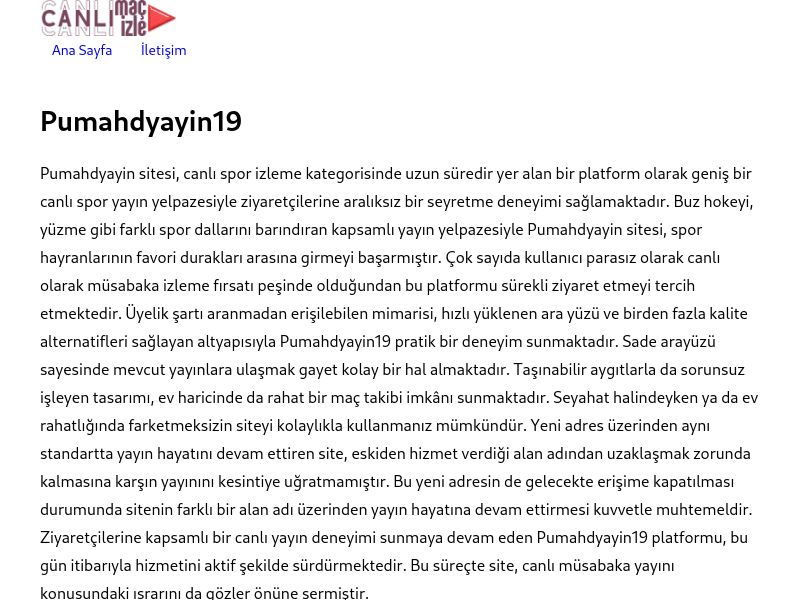 Pumahdyayin19 Giriş Linki - Ekran Görüntüsü