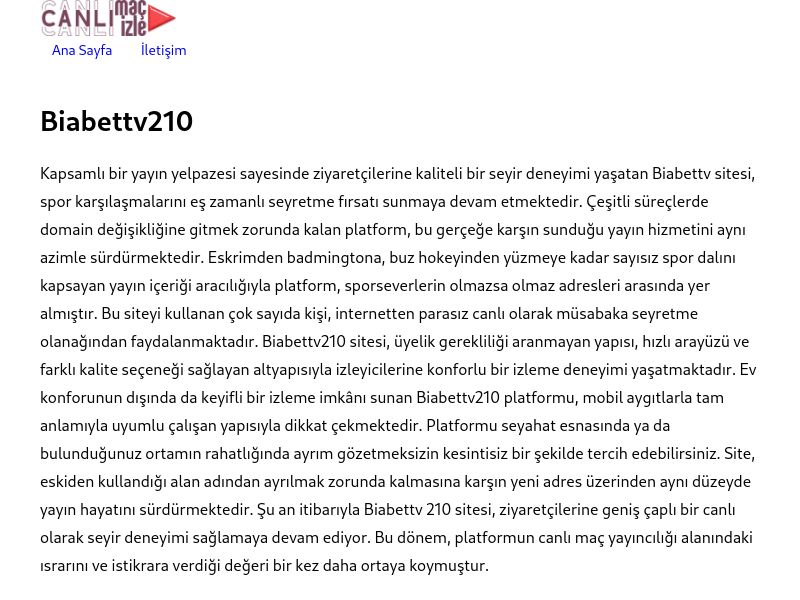 Biabettv210 Güncel Giriş - Ekran Görüntüsü