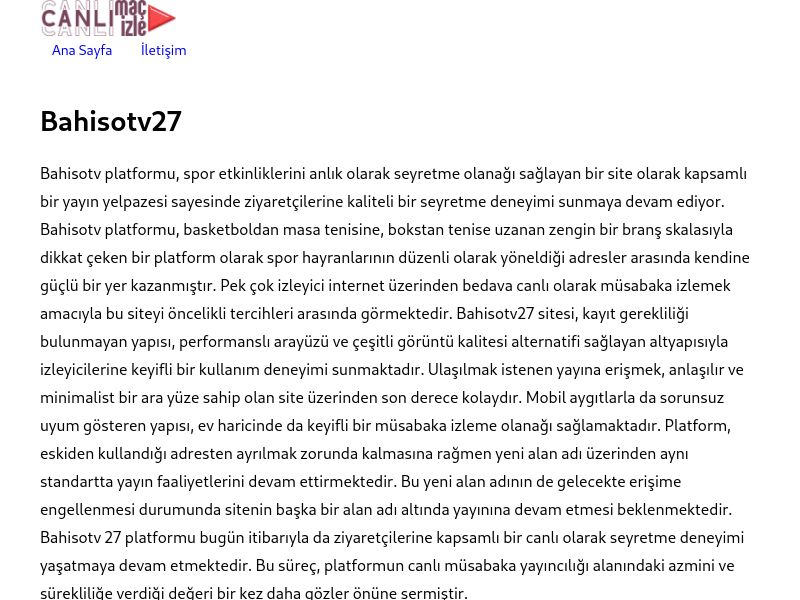 Bahisotv27 Güncel Link - Ekran Görüntüsü