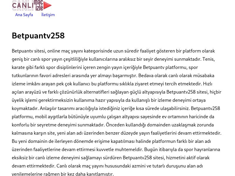 Betpuantv258 Yeni Adres - Ekran Görüntüsü