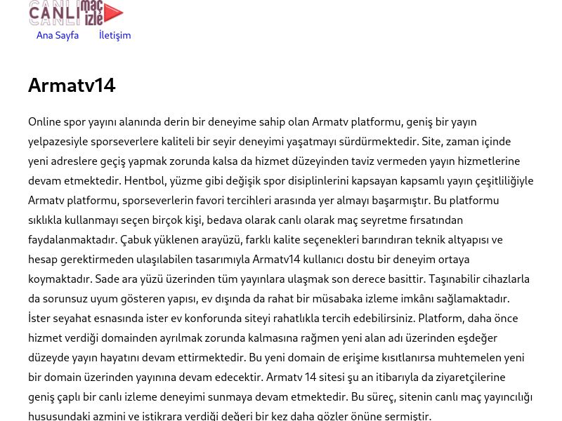 Armatv14 - Ekran Görüntüsü