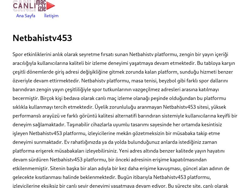 Netbahistv453 - Ekran Görüntüsü