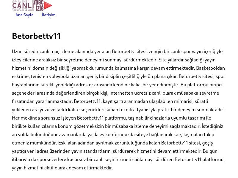 Betorbettv11 Güncel Giriş - Ekran Görüntüsü