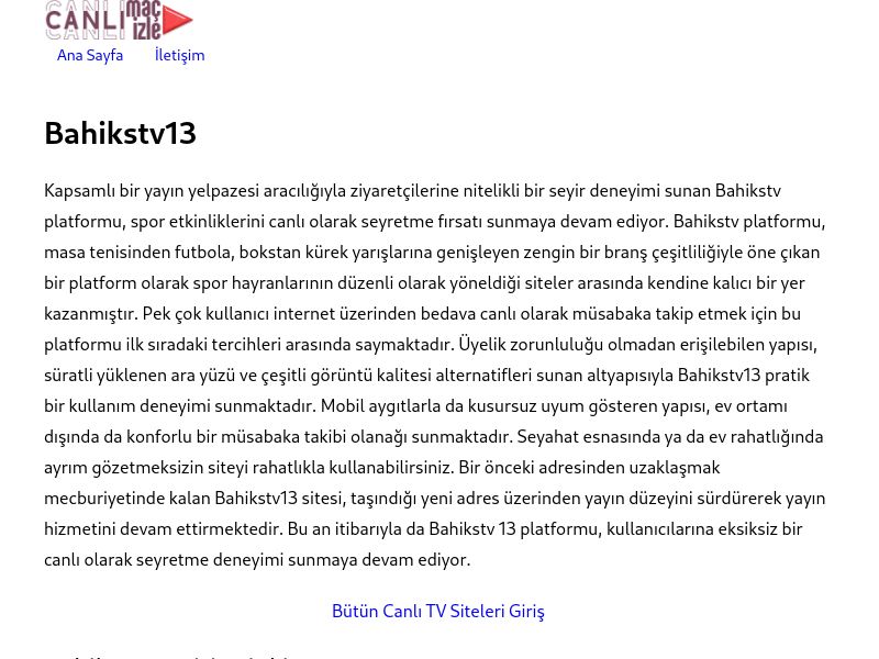 Bahikstv13 - Ekran Görüntüsü