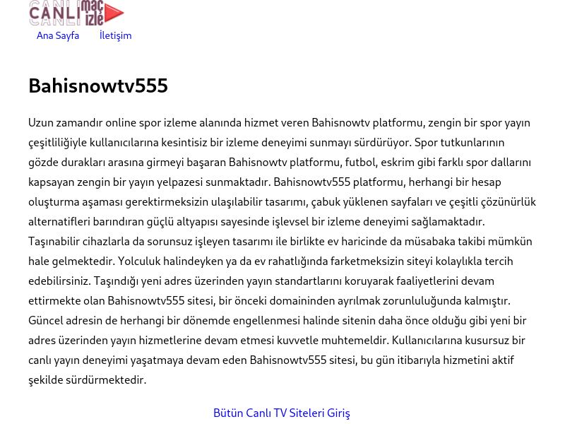 Bahisnowtv555 - Ekran Görüntüsü
