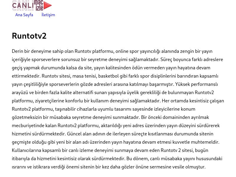 Runtotv2 Giriş Bilgileri - Ekran Görüntüsü