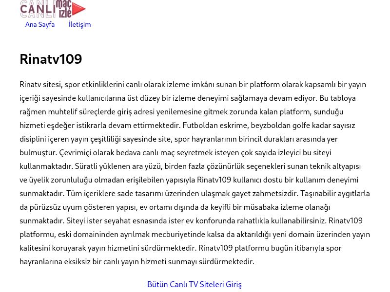 Rinatv109 Giriş - Ekran Görüntüsü