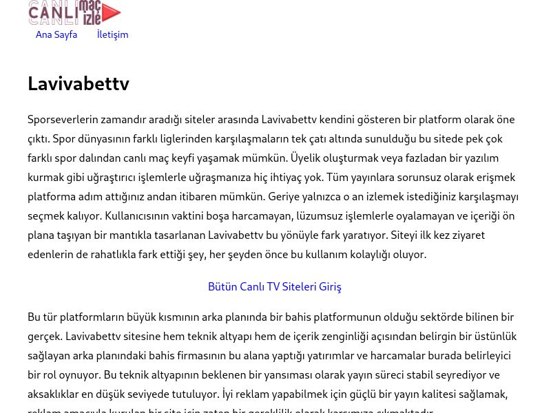 Lavivabettv - Ekran Görüntüsü