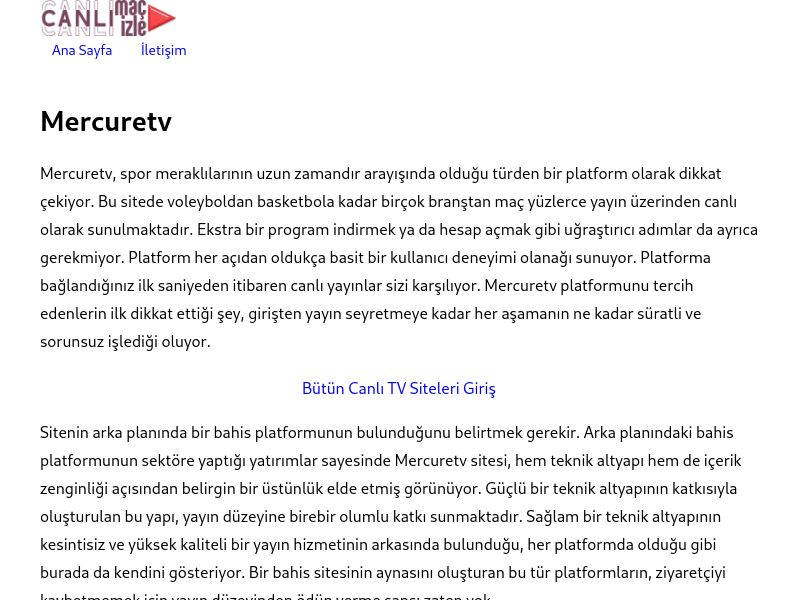 Mercuretv - Ekran Görüntüsü