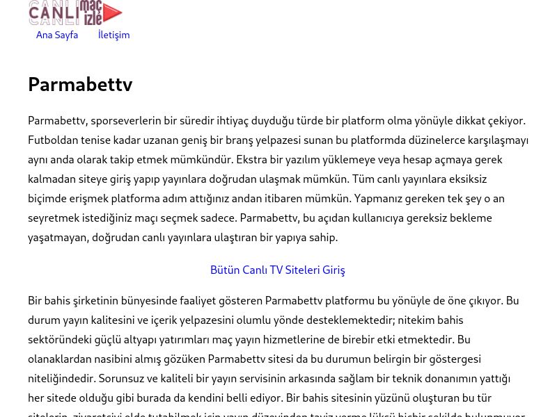 Parmabettv Giriş Linki - Ekran Görüntüsü