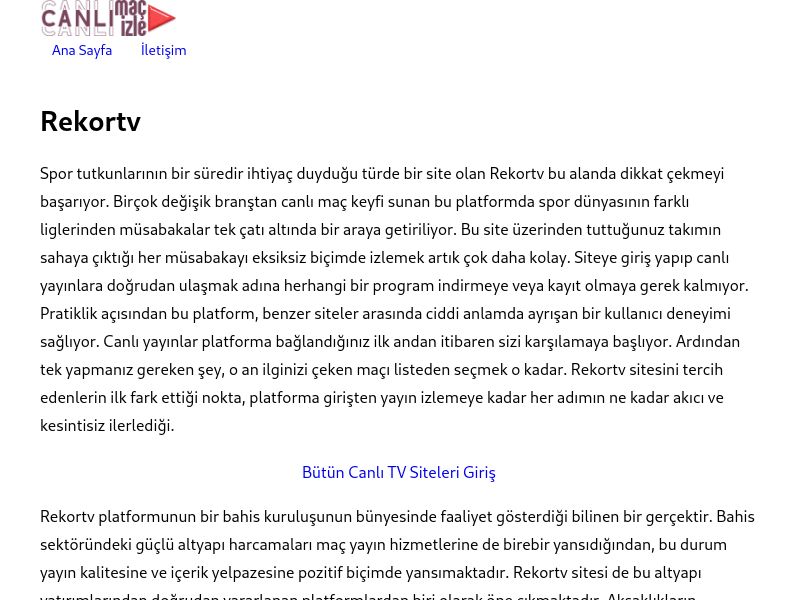 Rekortv - Ekran Görüntüsü
