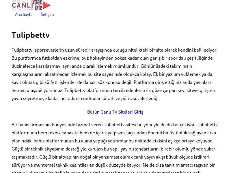Tulipbettv - Ekran Görüntüsü