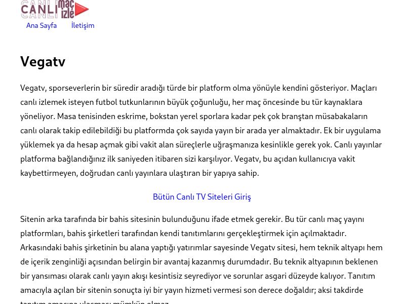Vegatv Giriş Adresi - Ekran Görüntüsü