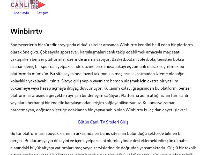 Winbirrtv - Ekran Görüntüsü