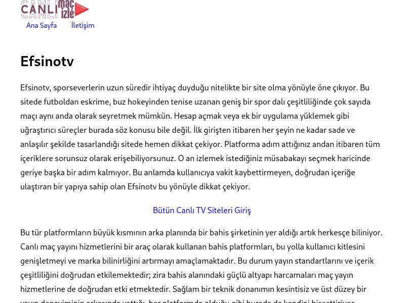 Efsinotv - Ekran Görüntüsü