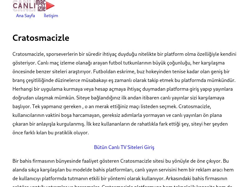 Cratosmacizle Giriş Adresi - Ekran Görüntüsü
