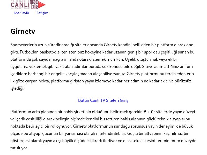 Girnetv Giriş Bilgileri - Ekran Görüntüsü