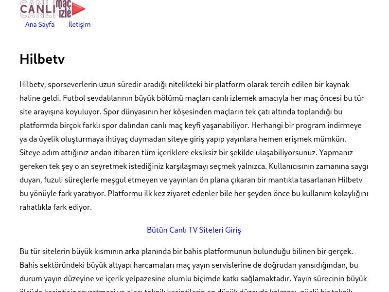 Hilbetv Giriş Bilgileri - Ekran Görüntüsü