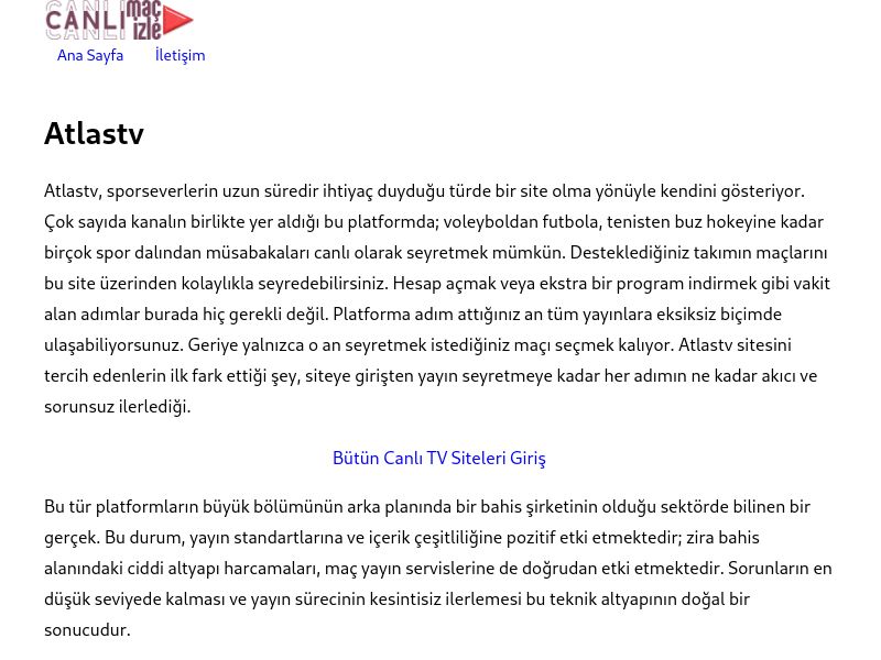 Atlastv - Ekran Görüntüsü