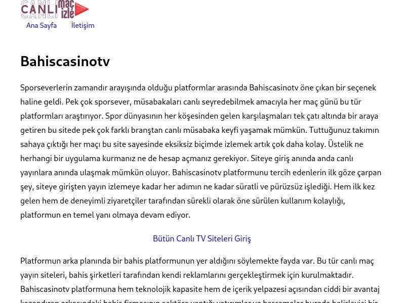 Bahiscasinotv - Ekran Görüntüsü