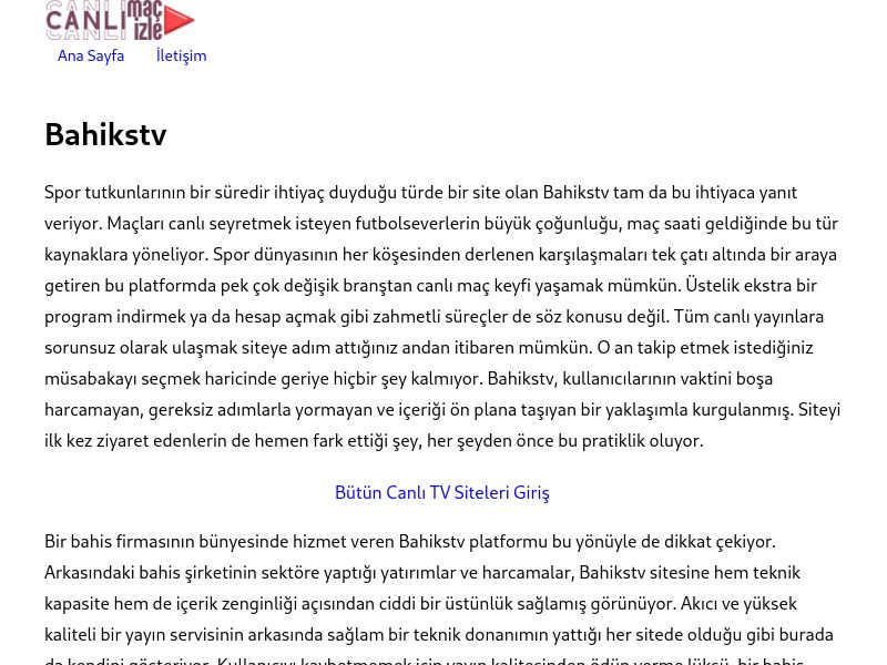 Bahikstv Giriş Bilgileri - Ekran Görüntüsü