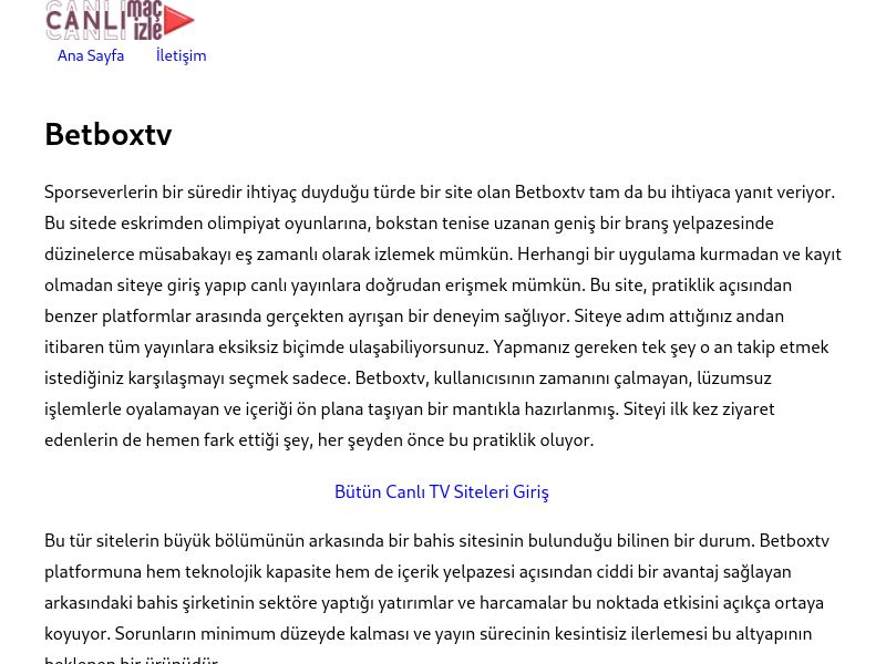 Betboxtv - Ekran Görüntüsü