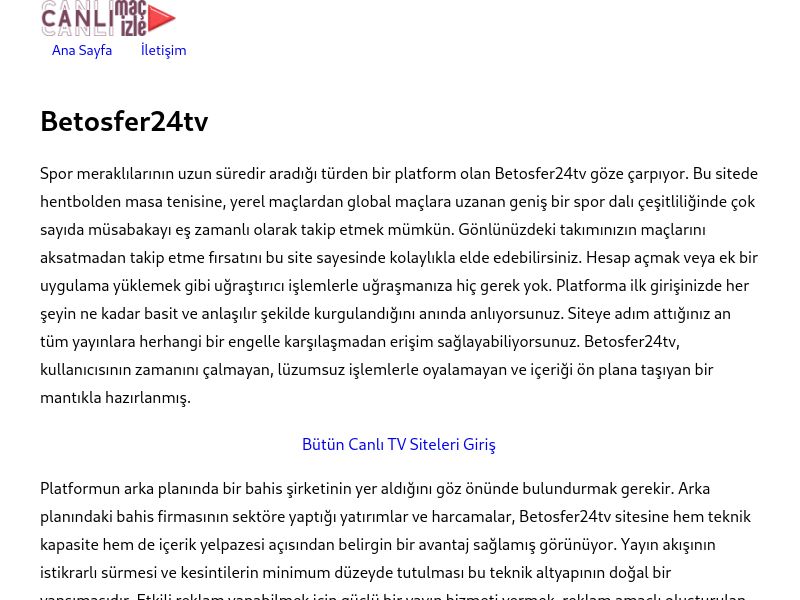 Betosfer24tv - Ekran Görüntüsü