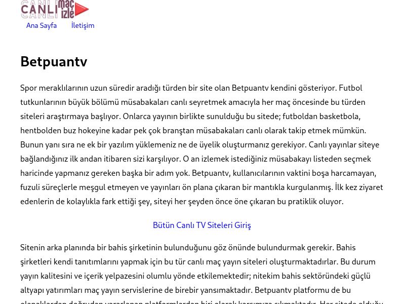 Betpuantv - Ekran Görüntüsü