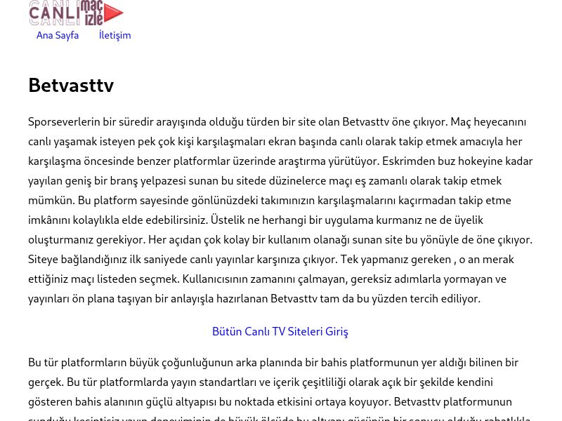 Betvasttv - Ekran Görüntüsü