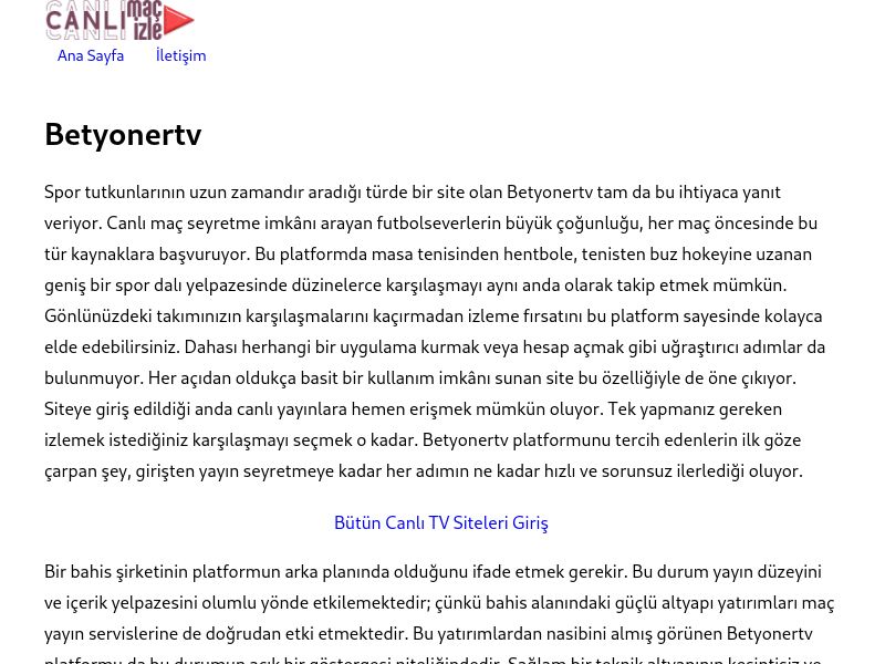 Betyonertv - Ekran Görüntüsü