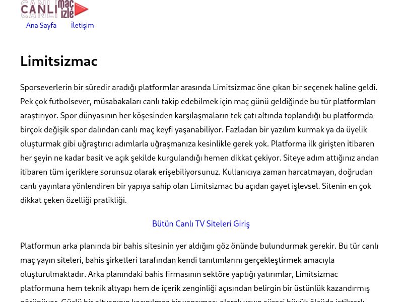 Limitsizmac Giriş Linki - Ekran Görüntüsü