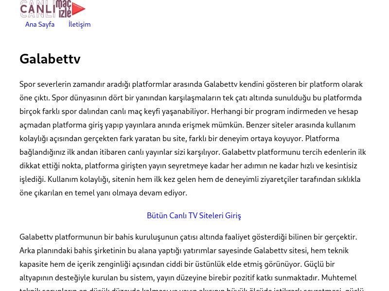 Galabettv - Ekran Görüntüsü