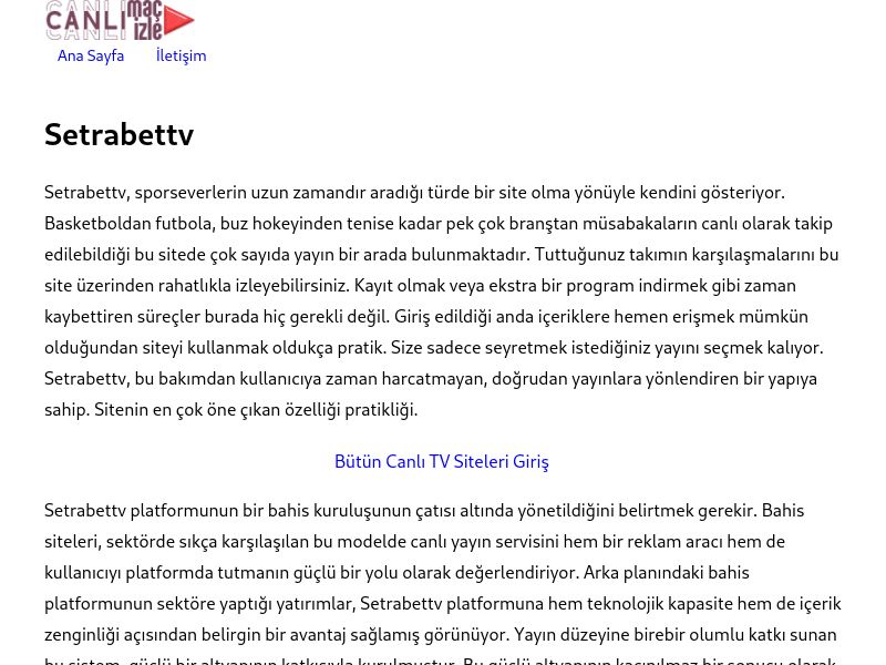 Setrabettv - Ekran Görüntüsü
