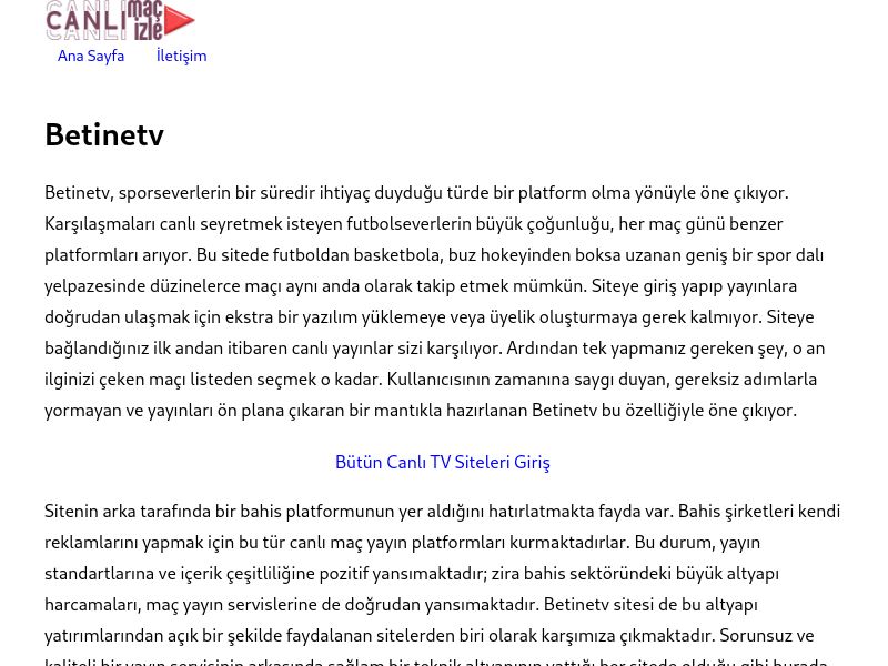 Betinetv Güncel Giriş - Ekran Görüntüsü