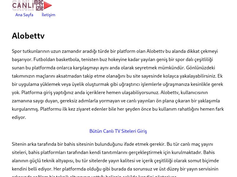 Alobettv Giriş - Ekran Görüntüsü