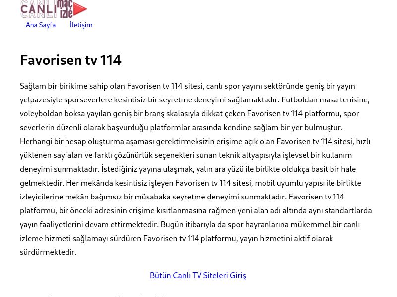 Favorisen tv 114 Güncel Giriş - Ekran Görüntüsü