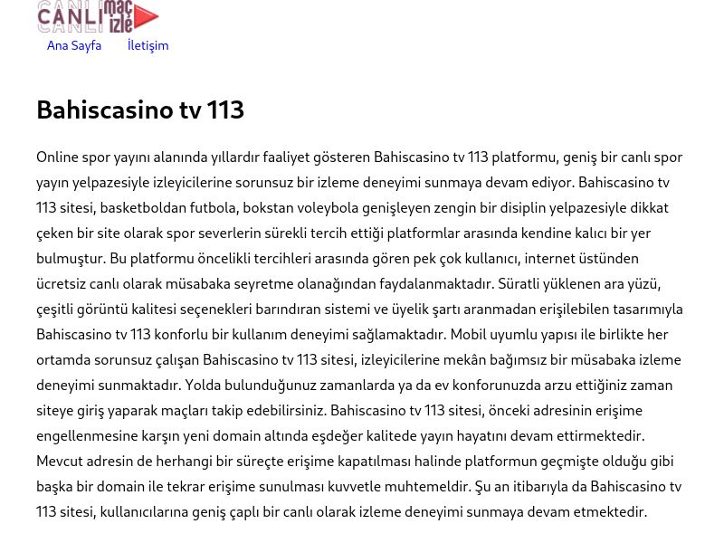 Bahiscasino tv 113 - Ekran Görüntüsü