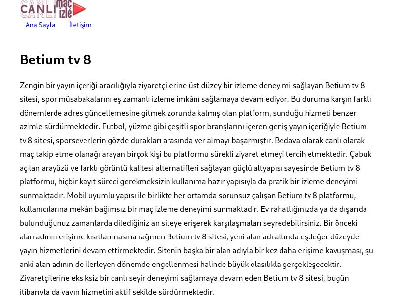 Betium tv 8 - Ekran Görüntüsü