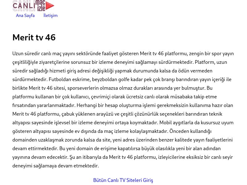 Merit tv 46 Güncel Link - Ekran Görüntüsü