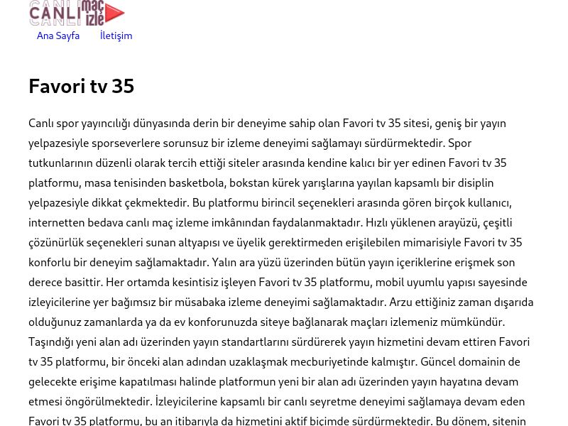 Favori tv 35 - Ekran Görüntüsü