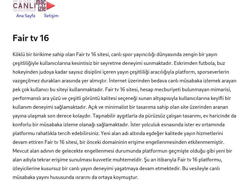Fair tv 16 - Ekran Görüntüsü