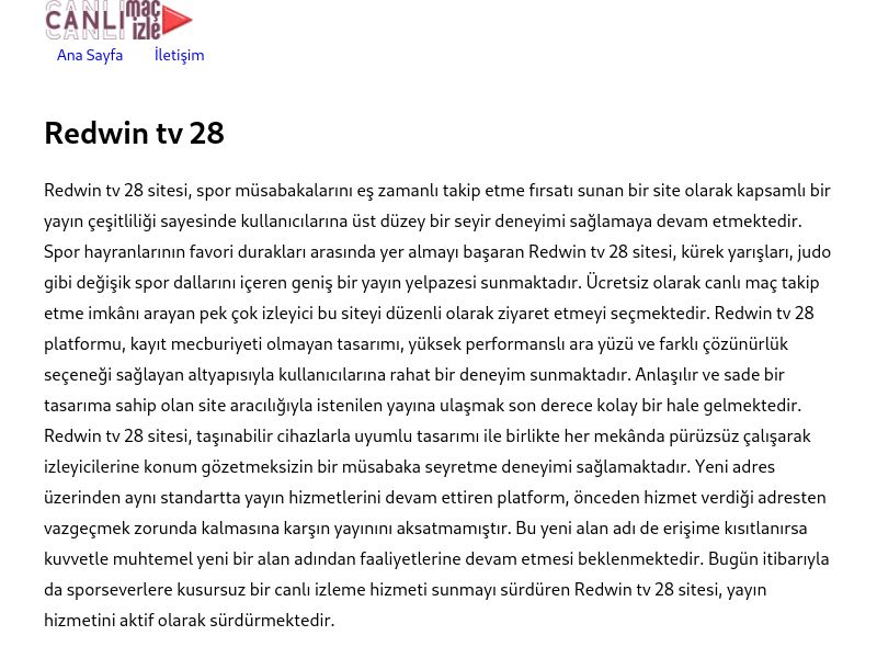 Redwin tv 28 Güncel Giriş - Ekran Görüntüsü