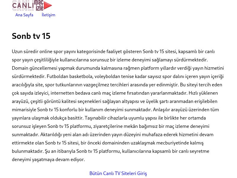 Sonb tv 15 - Ekran Görüntüsü